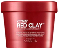 Маска для лица кремовая Missha Amazon Red Clay Pore Mask глиняная (110мл) - 