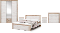 Комплект мебели для спальни Евва Ливеко ЛВ-1.1 (сосна каньон/дуб юкон) - 