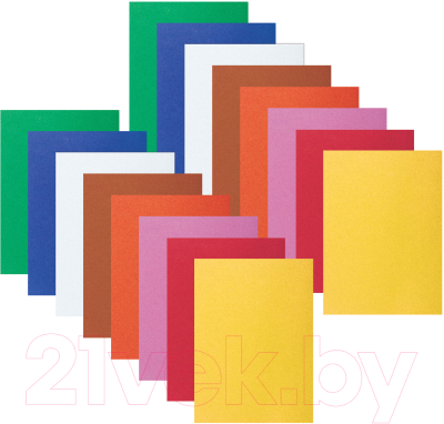 Набор цветной бумаги Юнландия На полянке / 128968 (16л)