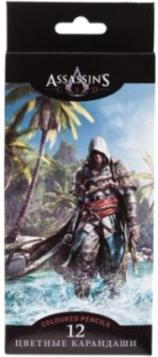 

Набор цветных карандашей Hatber, Ассорти, VK Assassin's creed / BKc-12063