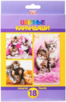 

Набор цветных карандашей Hatber, VK Забавные зверята / BKc-18054