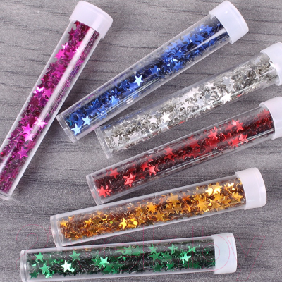 Изображение товара Блестки для декорирования Darvish Фигурные звездочки / DV-9763 (6цв)