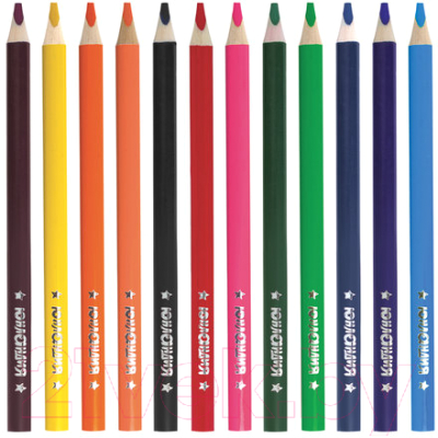 Набор цветных карандашей Юнландия Сказочный мир / 181370 (12цв)