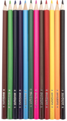 Набор цветных карандашей Юнландия Мир животных / 181374 (12цв)