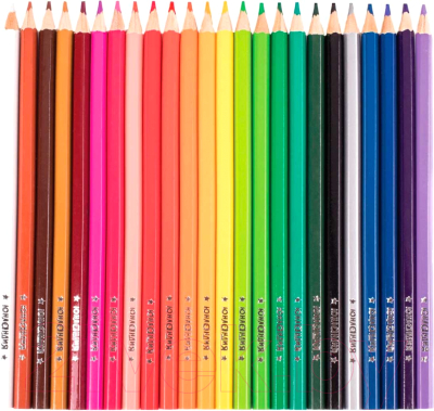 Набор цветных карандашей Юнландия В гостях у букашек / 181380 (24цв)