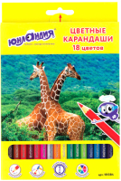 

Набор цветных карандашей Юнландия, Мир животных / 181384