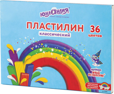Пластилин Юнландия Юный волшебник / 105904 (36цв) -