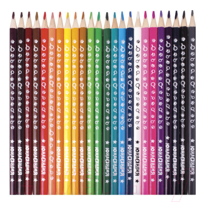 Набор цветных карандашей Юнландия Юнландик-детектив / 181682 (24цв)