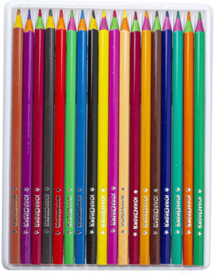 Набор цветных карандашей Юнландия Карнавал / 181685 (18цв)