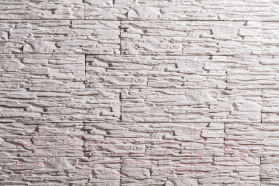 Декоративный камень бетонный РуБелЭко Сланец СЛ-001 (белый)