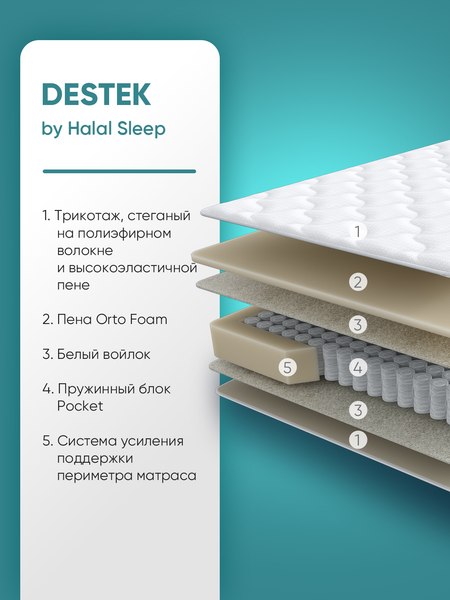 Купить Матрас Askona Halal Destek 160x200 в Бресте