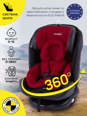 Автокресло Amarobaby Isofix ST-3 / AMARO-2003-Kr (красный)