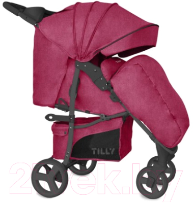 Детская прогулочная коляска Baby Tilly Twist T-164 (Velvet Red)