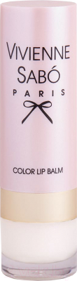 Vivienne Sabo Color Lip Balm 07 прозрачный с блестками Бальзам для губ ...