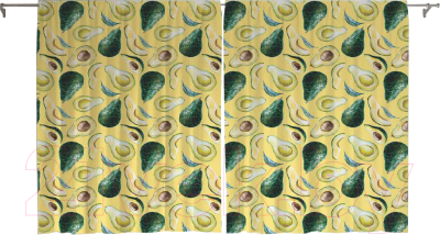 Шторы JoyArty Зеленый авокадо / pox_66835 (145x180)