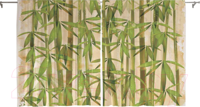 Шторы JoyArty Зеленеющий бамбук / pox_15761 (145x180)