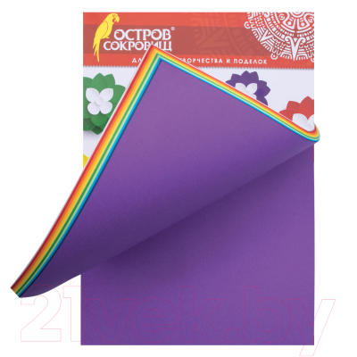 Набор цветной бумаги Остров Сокровищ 129306 (60л)