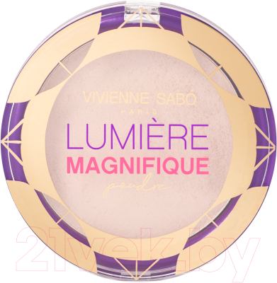 Пудра компактная Vivienne Sabo Lumiere Magnifique сияющая тон 01 светло-бежевый (6г)