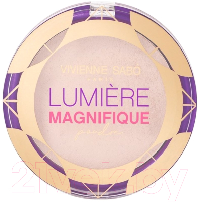 Пудра компактная Vivienne Sabo Lumiere Magnifique сияющая тон 02 бежевый (6г)