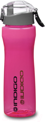 Бутылка для воды Indigo Imandra IN006 (750мл, розовый/серый)