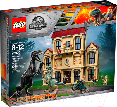 Конструктор Lego Jurassic World Нападение Индораптора в поместье Локвуд 75930