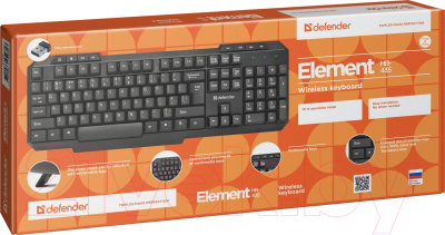 Клавиатура Defender Element HB-435 RU / 45435 (черный)