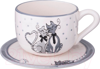 

Чашка с блюдцем Agness, Ля Мур / 490-282