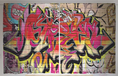 Шторы JoyArty Обилие граффити / pox_19759 (145x180)