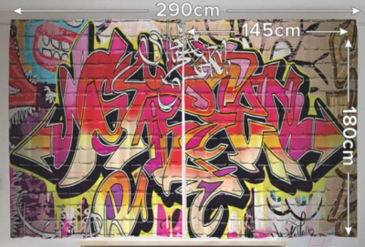 Шторы JoyArty Обилие граффити / pox_19759 (145x180)