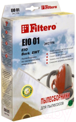 

Комплект пылесборников для пылесоса Filtero, Экстра EIO 01