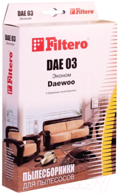 Комплект пылесборников для пылесоса Filtero Эконом DAE 03 (4шт)