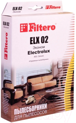 Комплект пылесборников для пылесоса Filtero Эконом ELX 02 (4шт)