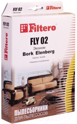 Комплект пылесборников для пылесоса Filtero Эконом FLY 02 (4шт)