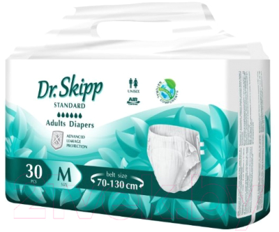 Подгузники для взрослых Dr.Skipp Standard M2 (30шт)