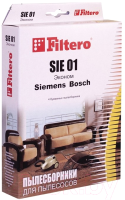 Комплект пылесборников для пылесоса Filtero Эконом SIE 01 (4шт)