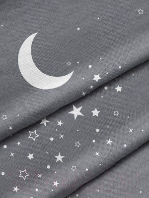 Комплект постельного белья Samsara Звездное небо на сером фоне Евро-стандарт 220-3