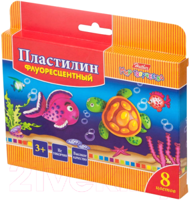 

Пластилин восковой Hatber, Морская семейка / KPf-08210