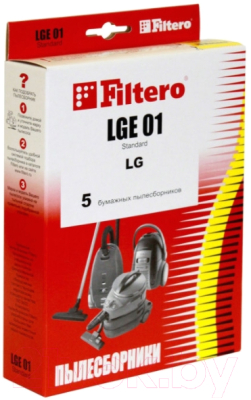 Комплект пылесборников для пылесоса Filtero Standard LGE 01 (5шт)