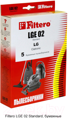 Комплект пылесборников для пылесоса Filtero Standard LGE 02 (5шт)