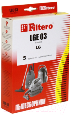 Комплект пылесборников для пылесоса Filtero Standard LGE 03 (5шт)