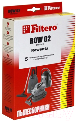 Комплект пылесборников для пылесоса Filtero Standard ROW 02 (5шт)