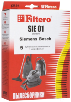 Комплект расходных материалов для пылесоса Filtero Standard SIE 01 (5шт)
