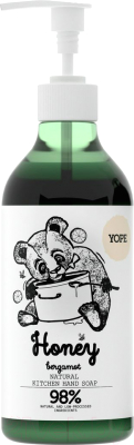 

Мыло жидкое Yope, Мед и бергамот натуральное кухонное New