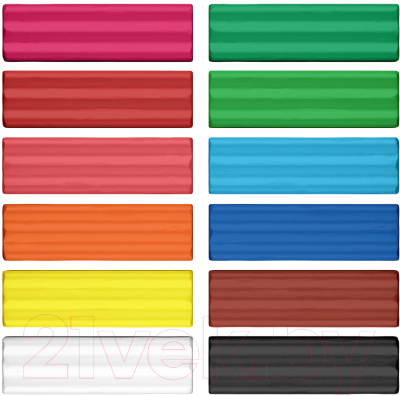 Изображение товара Пластилин Erich Krause 53416 (12цв)