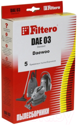 

Комплект пылесборников для пылесоса Filtero, Standard DAE 03