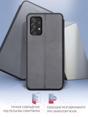 Чехол-книжка Volare Rosso Needson Prime для Samsung Galaxy A72 (черный)