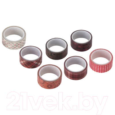 Изображение товара Набор лент декоративных Остров Сокровищ Оттенки красного / 661705