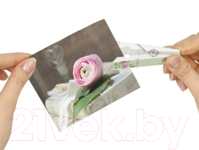 Изображение товара Набор прищепок декоративных Остров Сокровищ Шебби-шик / 662679 (4шт, ассорти)