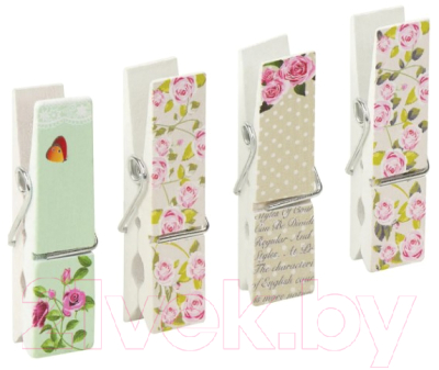 Изображение товара Набор прищепок декоративных Остров Сокровищ Шебби-шик / 662679 (4шт, ассорти)