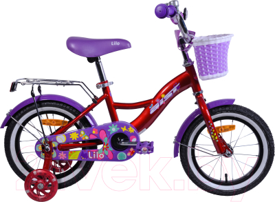 Детский велосипед AIST Lilo 2021 (14, красный)